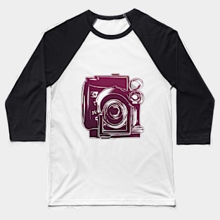 Vintage Camera Illustration in Monochrome No. 873 Baseball T-Shirt